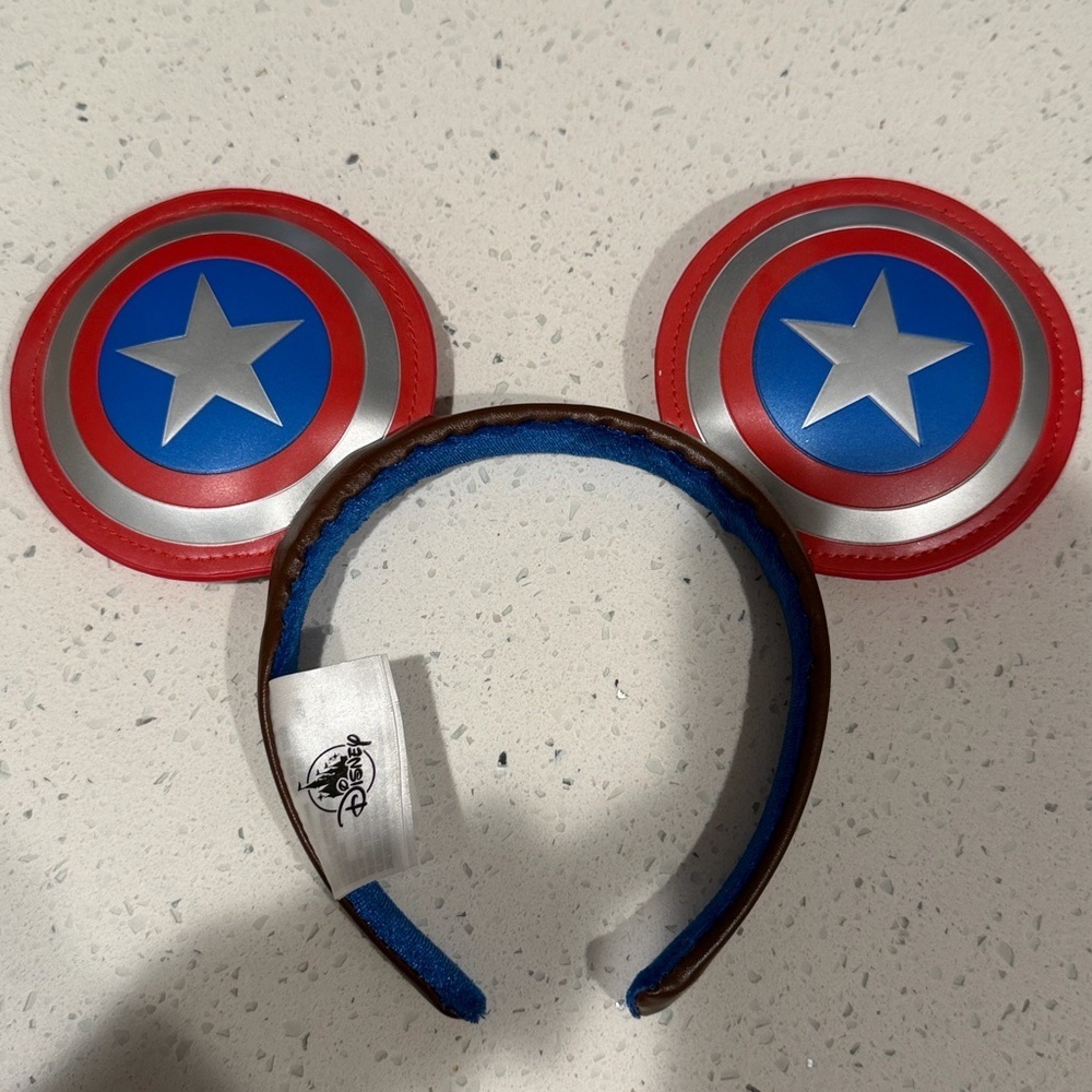 Authentic Disney Marvel Ears Captain America flag 🇺🇸 super hero unisex - Picture 4 of 7
